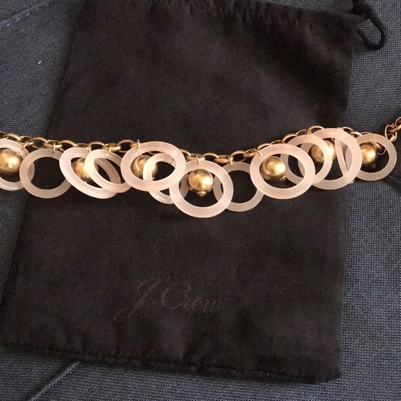 J.crew Beaded hoop necklace, NWT, Pink - Picture 6 of 8